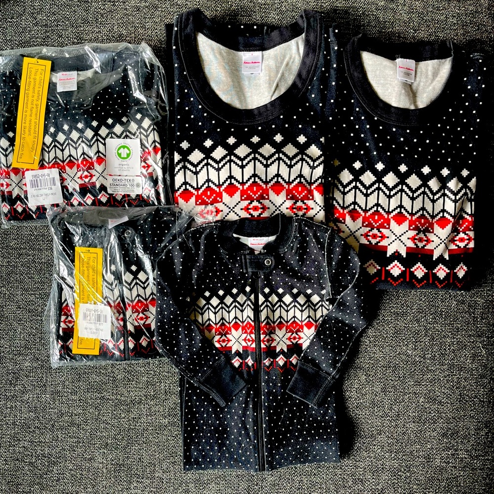 NWT & NWOT Hanna Andersson Heritage Fairisle family pajamas set